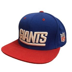 Mitchell & Ness New York Giants Hat Cap Adjustable Snap Back Red White Blue NFL